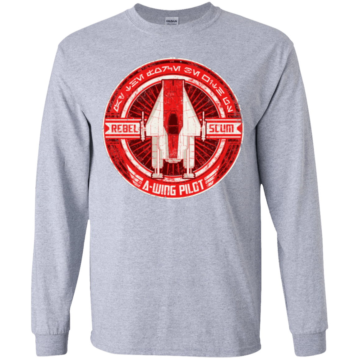T-Shirts Sport Grey / YS A-Wing Youth Long Sleeve T-Shirt