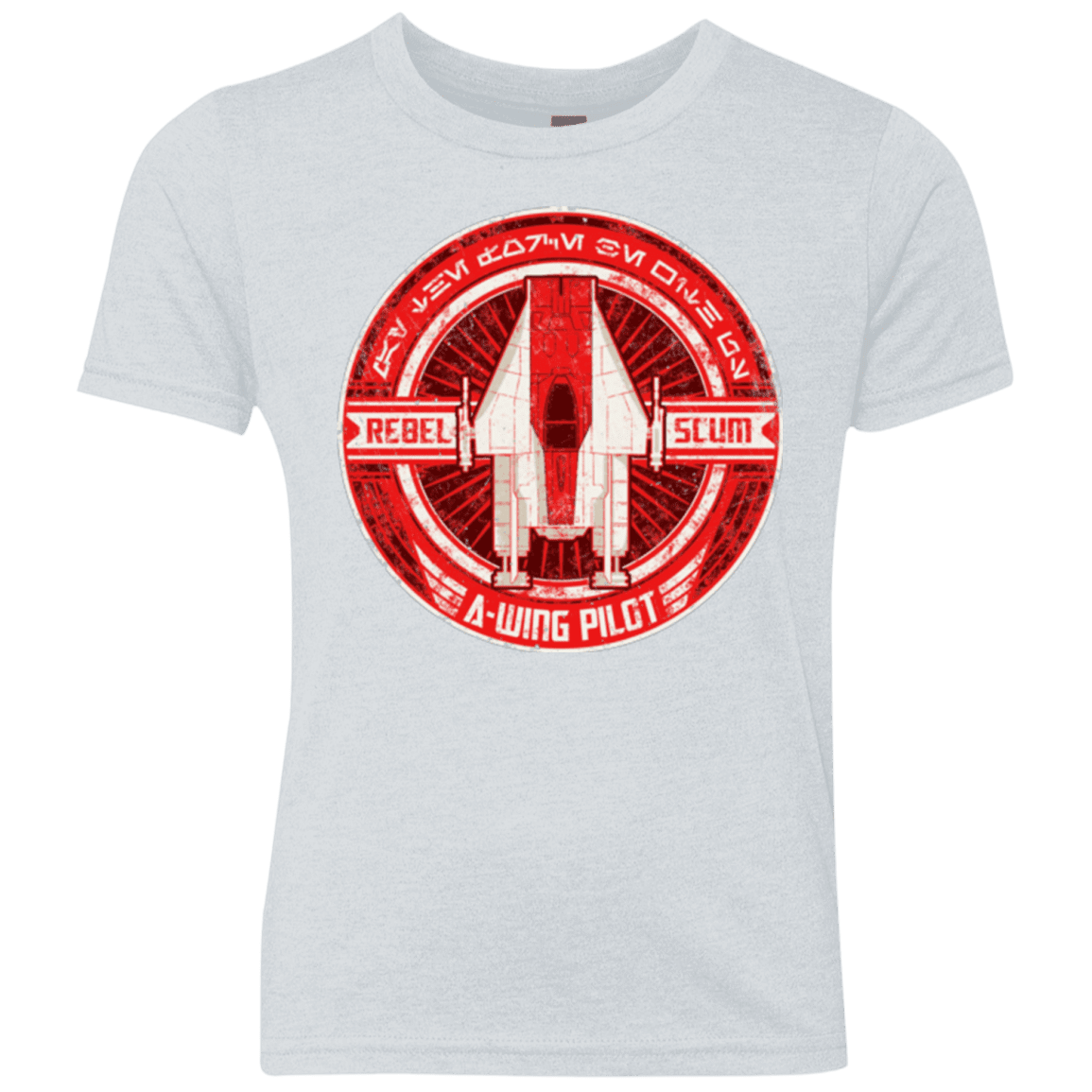 T-Shirts Heather White / YXS A-Wing Youth Triblend T-Shirt