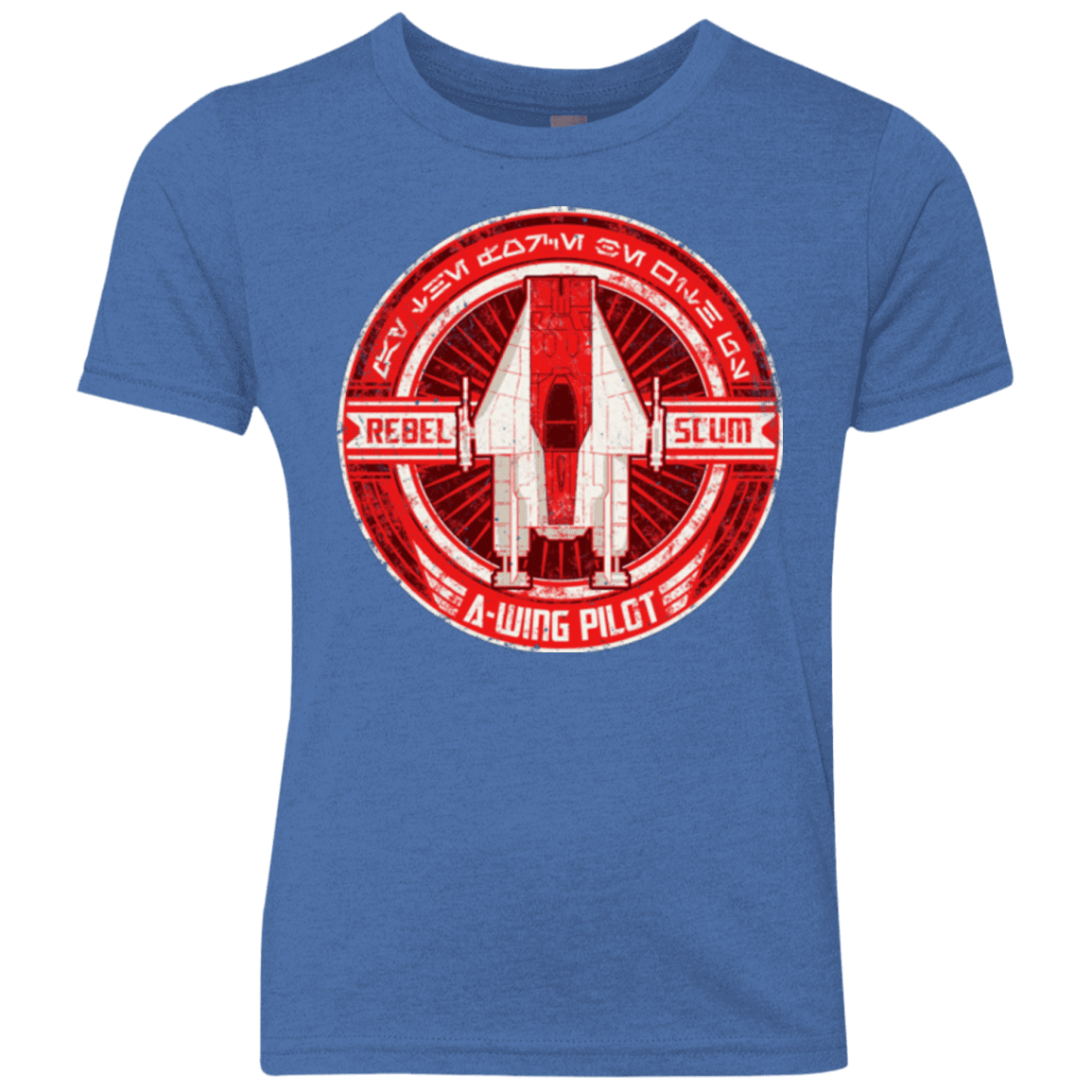 T-Shirts Vintage Royal / YXS A-Wing Youth Triblend T-Shirt