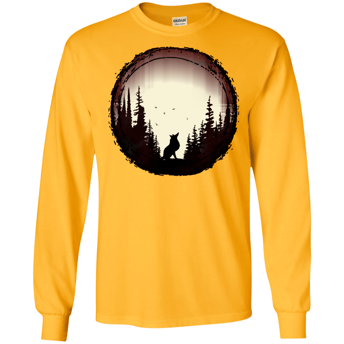 T-Shirts Gold / S A Wolf's Life Men's Long Sleeve T-Shirt