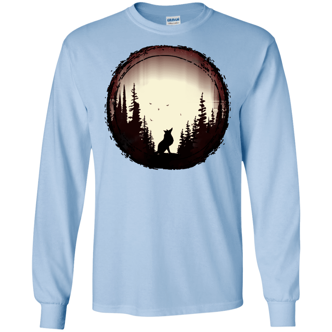 T-Shirts Light Blue / S A Wolf's Life Men's Long Sleeve T-Shirt