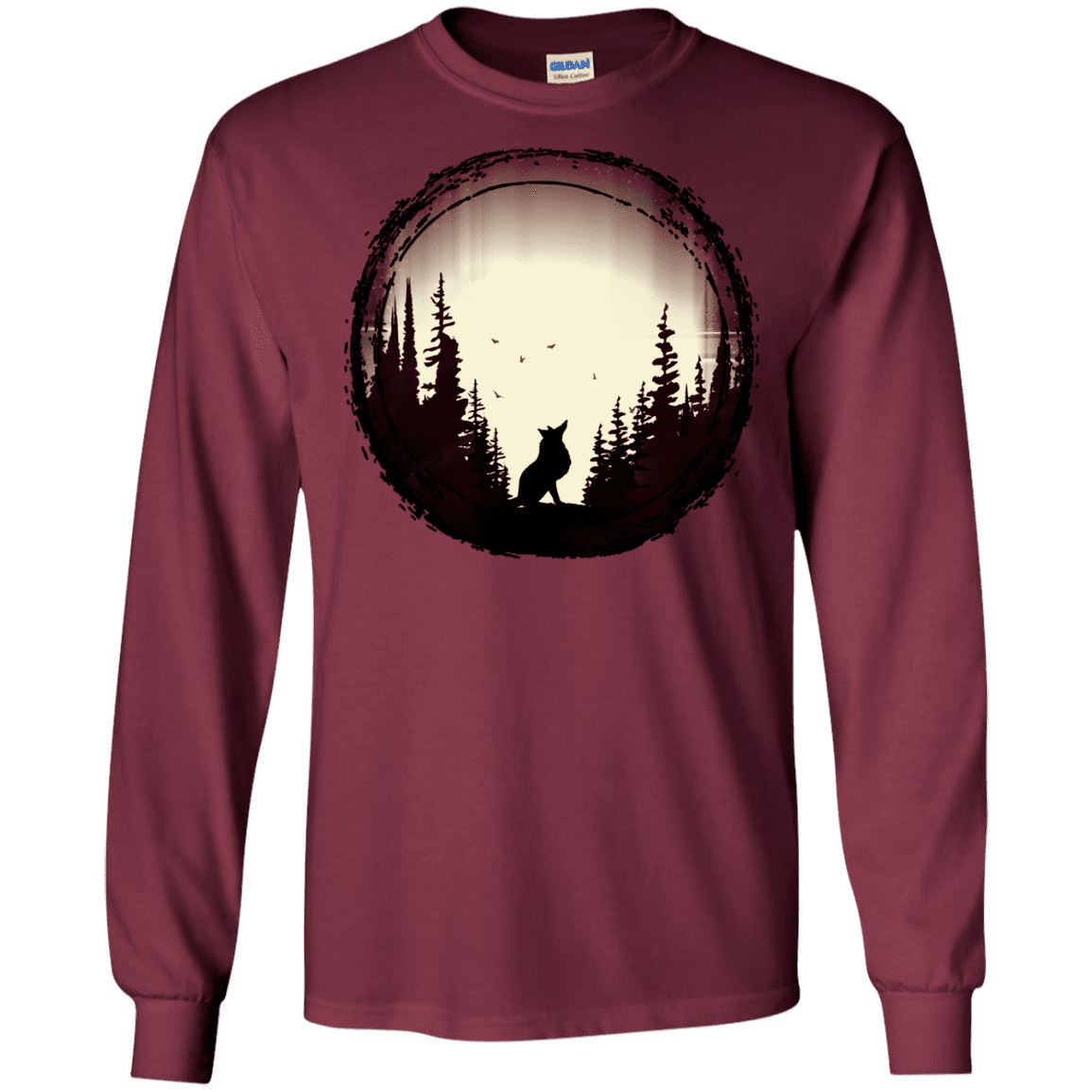 T-Shirts Maroon / S A Wolf's Life Men's Long Sleeve T-Shirt