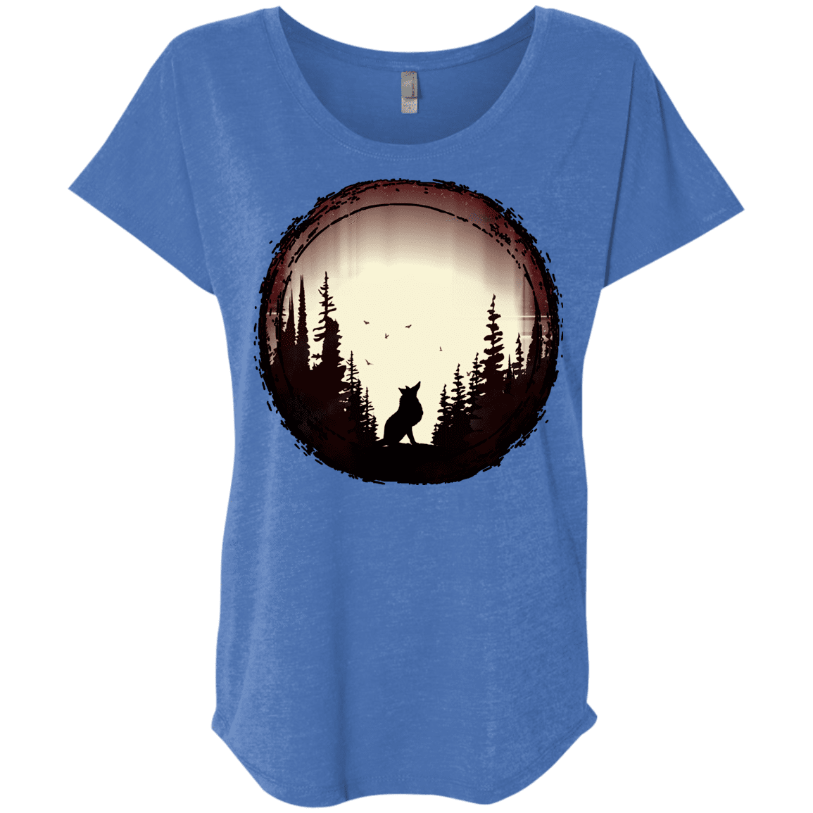 T-Shirts Vintage Royal / X-Small A Wolf's Life Triblend Dolman Sleeve