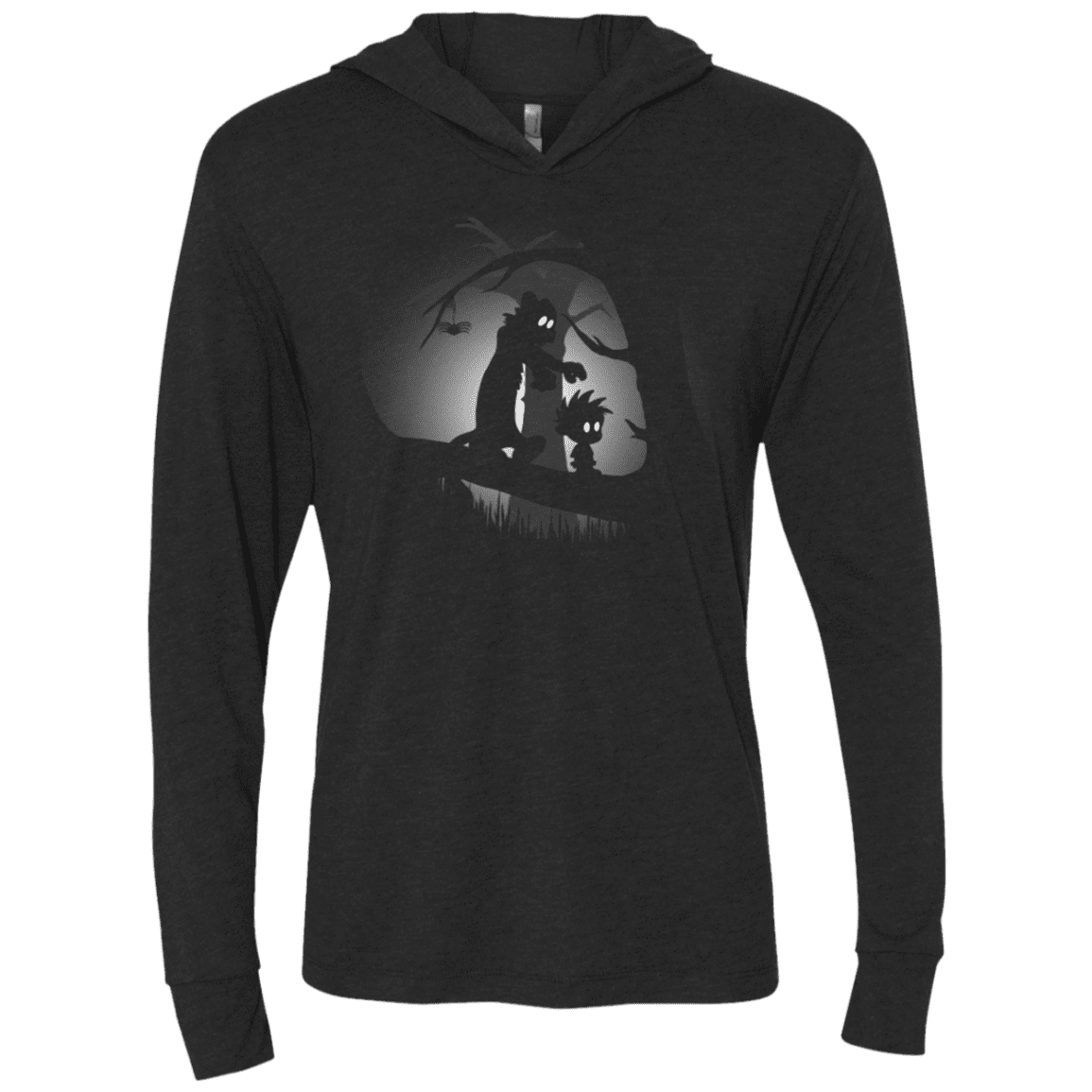 T-Shirts Vintage Black / X-Small A WRONG TURN Triblend Long Sleeve Hoodie Tee