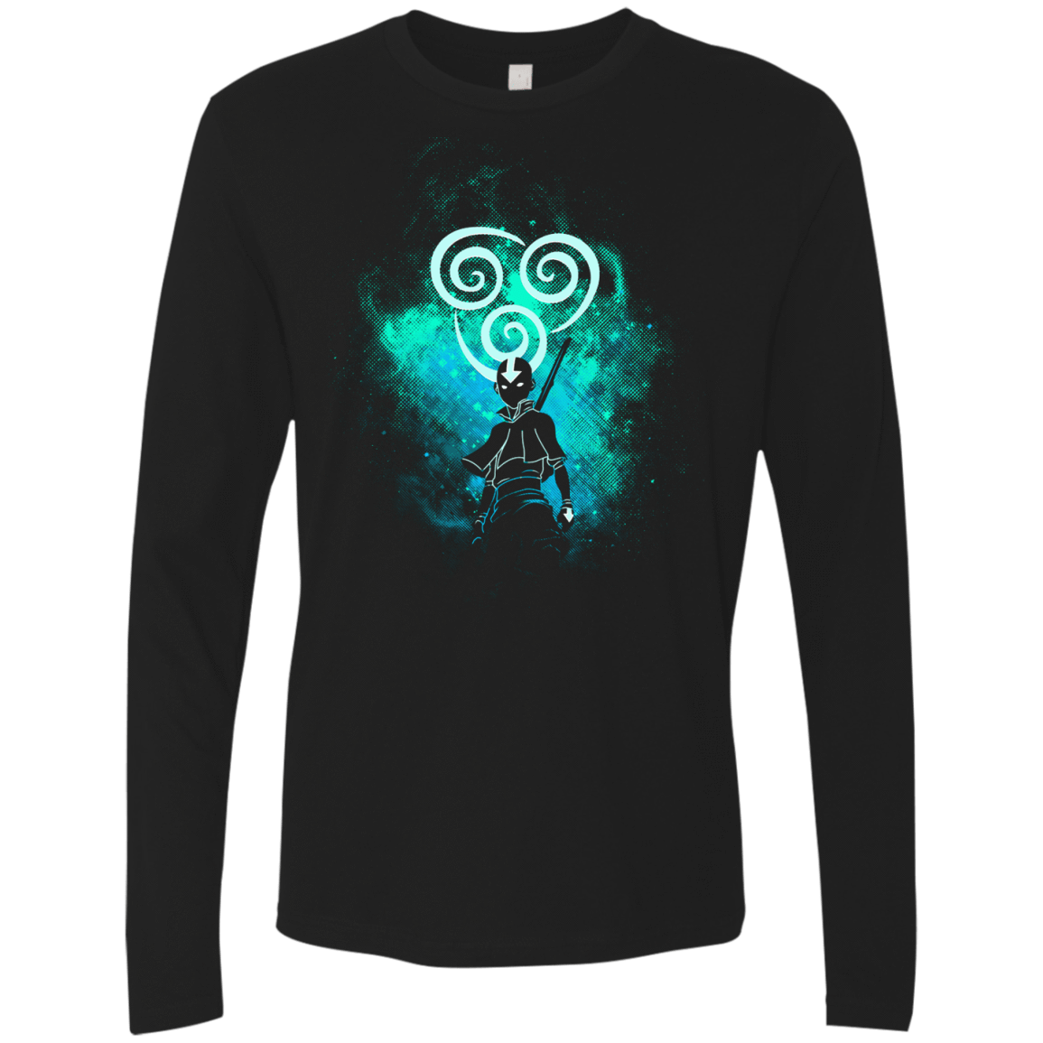 T-Shirts Black / Small Aang Art Men's Premium Long Sleeve