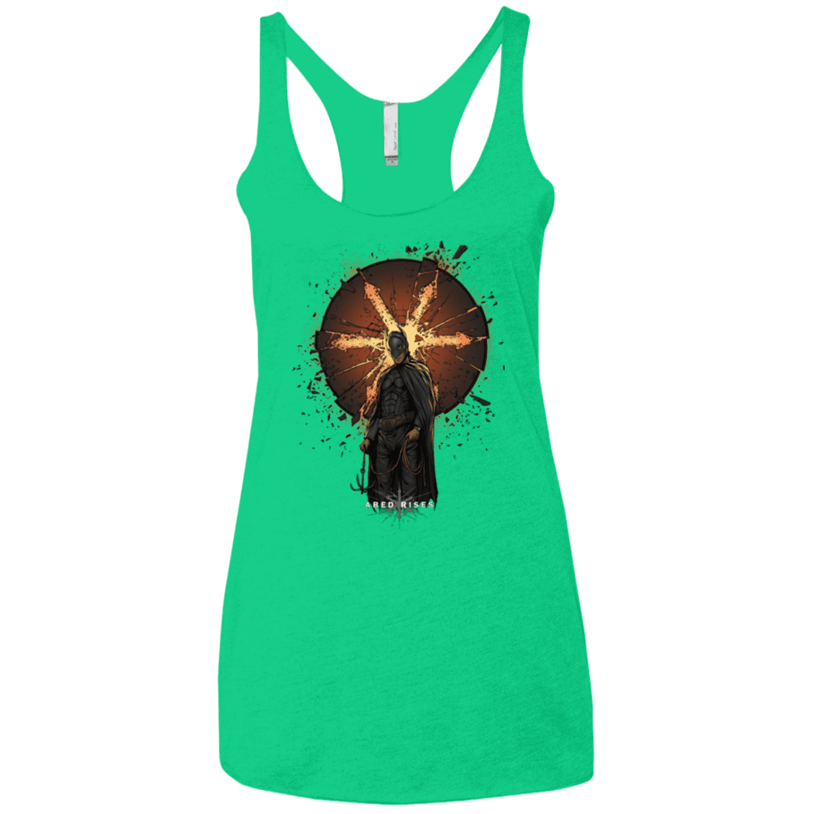 T-Shirts Envy / X-Small Abed Rises Women's Triblend Racerback Tank