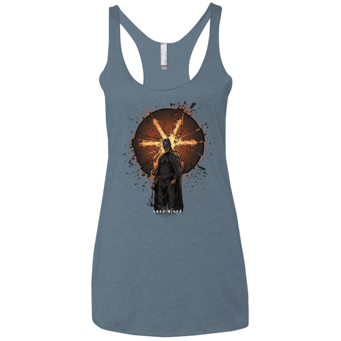 T-Shirts Indigo / X-Small Abed Rises Women's Triblend Racerback Tank