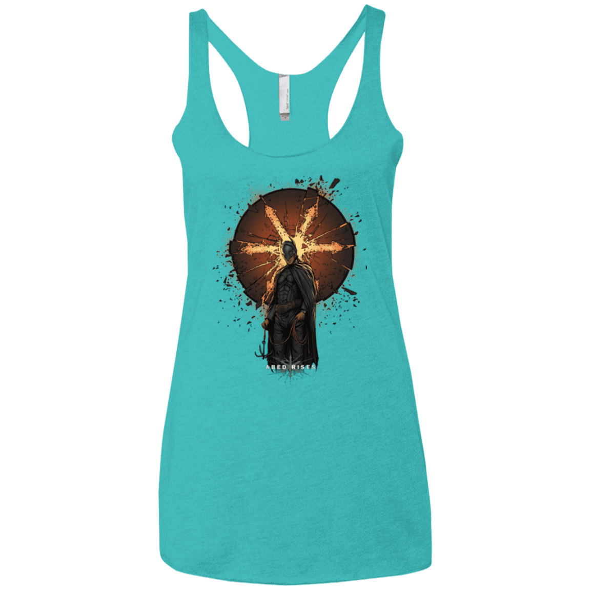 T-Shirts Tahiti Blue / X-Small Abed Rises Women's Triblend Racerback Tank