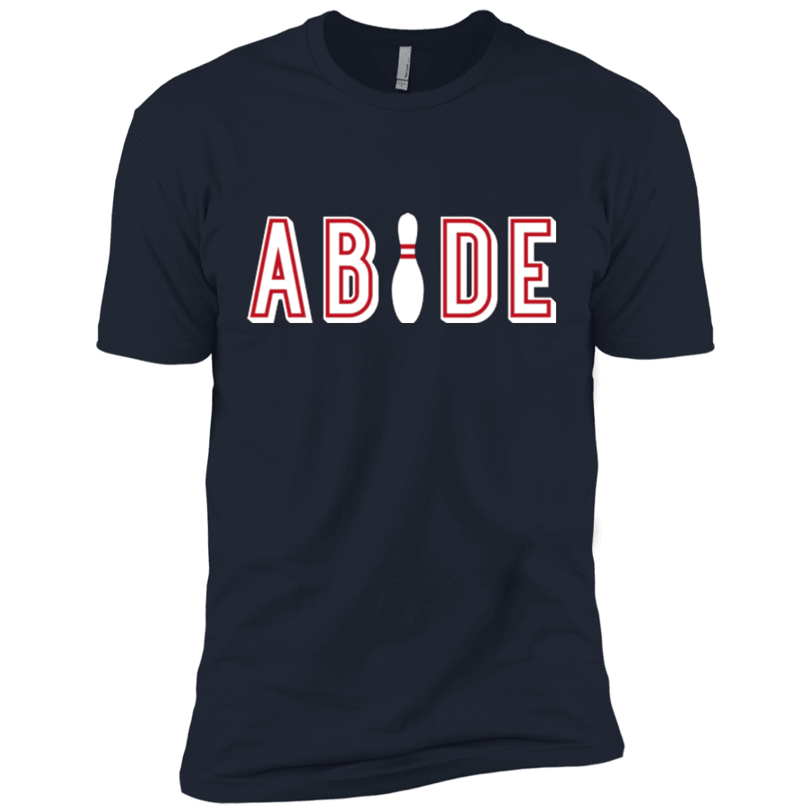 T-Shirts Midnight Navy / X-Small Abide The Dude Big Lebowski Men's Premium T-Shirt