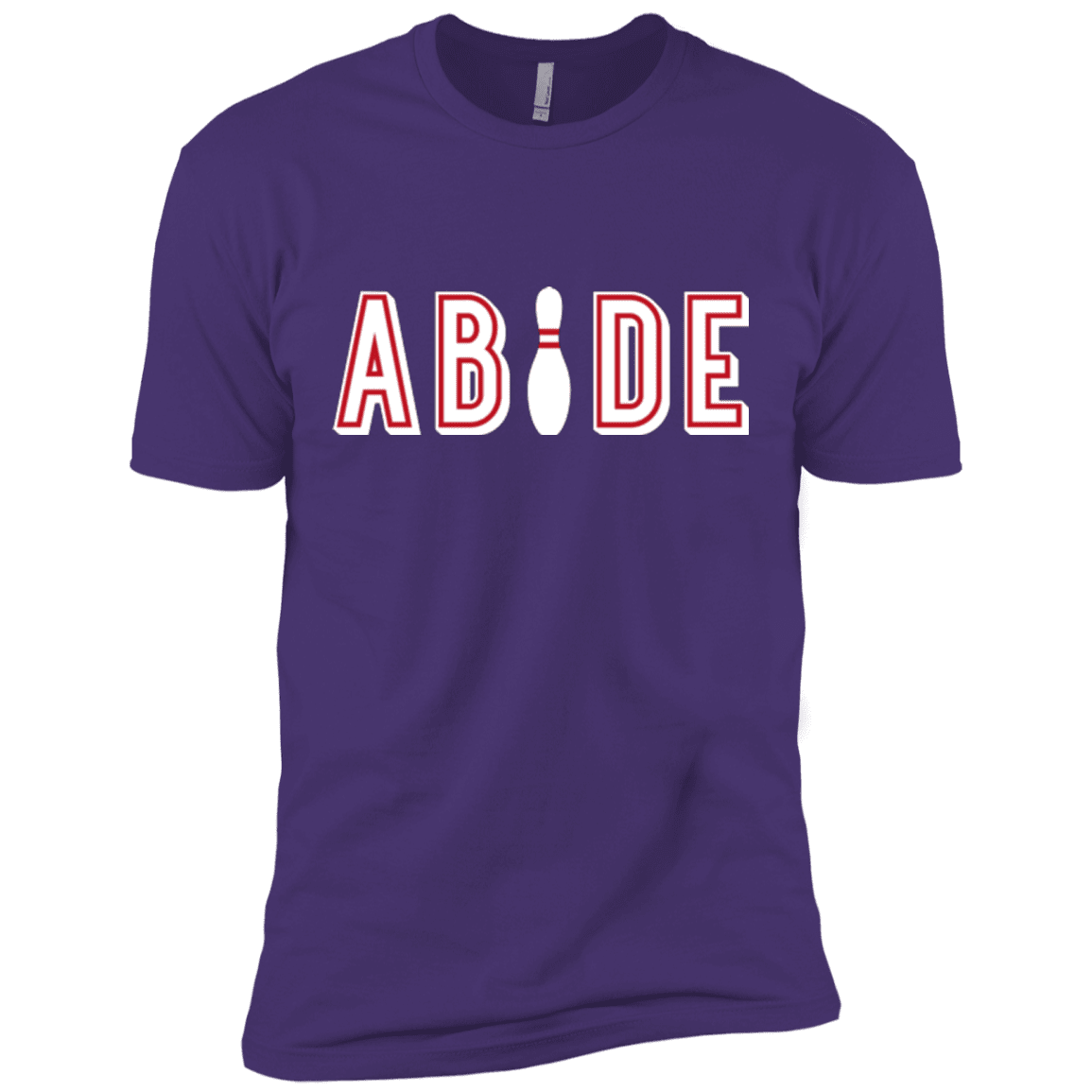 T-Shirts Purple Rush/ / X-Small Abide The Dude Big Lebowski Men's Premium T-Shirt