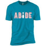 T-Shirts Turquoise / X-Small Abide The Dude Big Lebowski Men's Premium T-Shirt