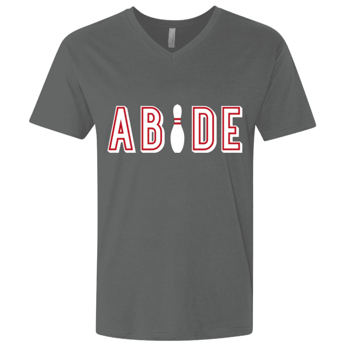 T-Shirts Heavy Metal / X-Small Abide The Dude Big Lebowski Men's Premium V-Neck