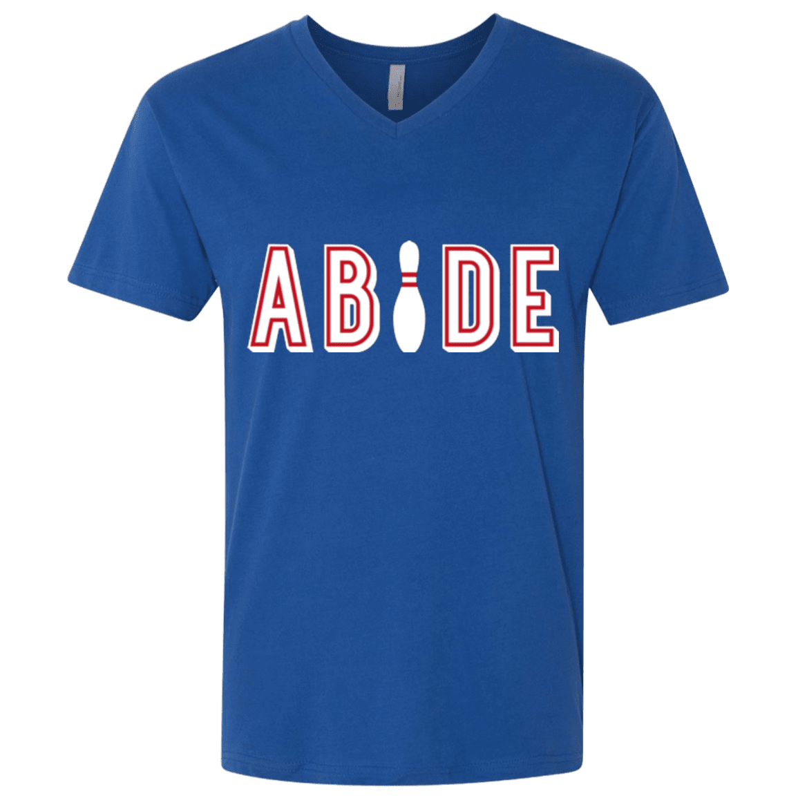 T-Shirts Royal / X-Small Abide The Dude Big Lebowski Men's Premium V-Neck
