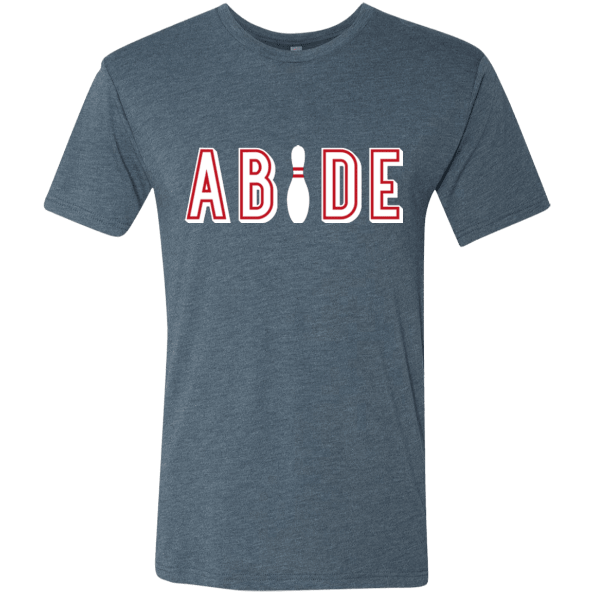 T-Shirts Indigo / Small Abide The Dude Big Lebowski Men's Triblend T-Shirt