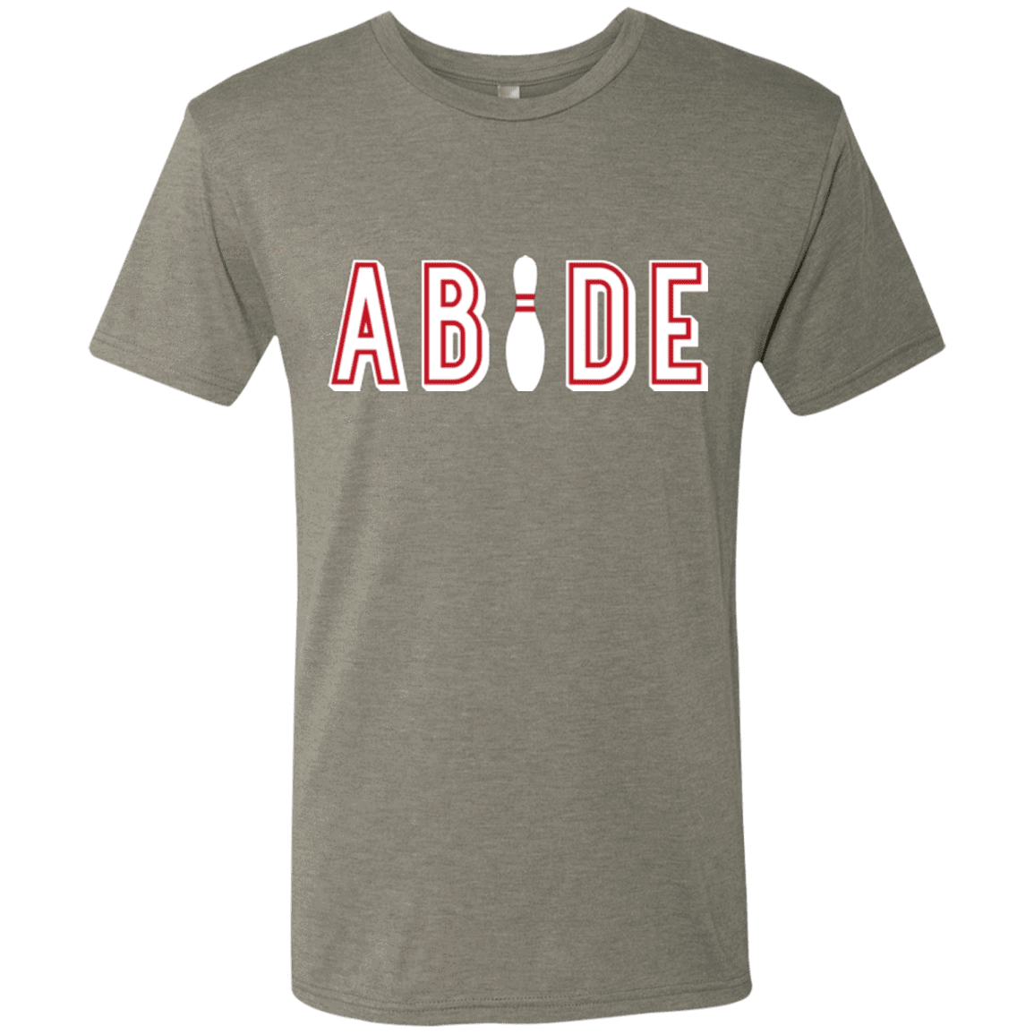 T-Shirts Venetian Grey / Small Abide The Dude Big Lebowski Men's Triblend T-Shirt