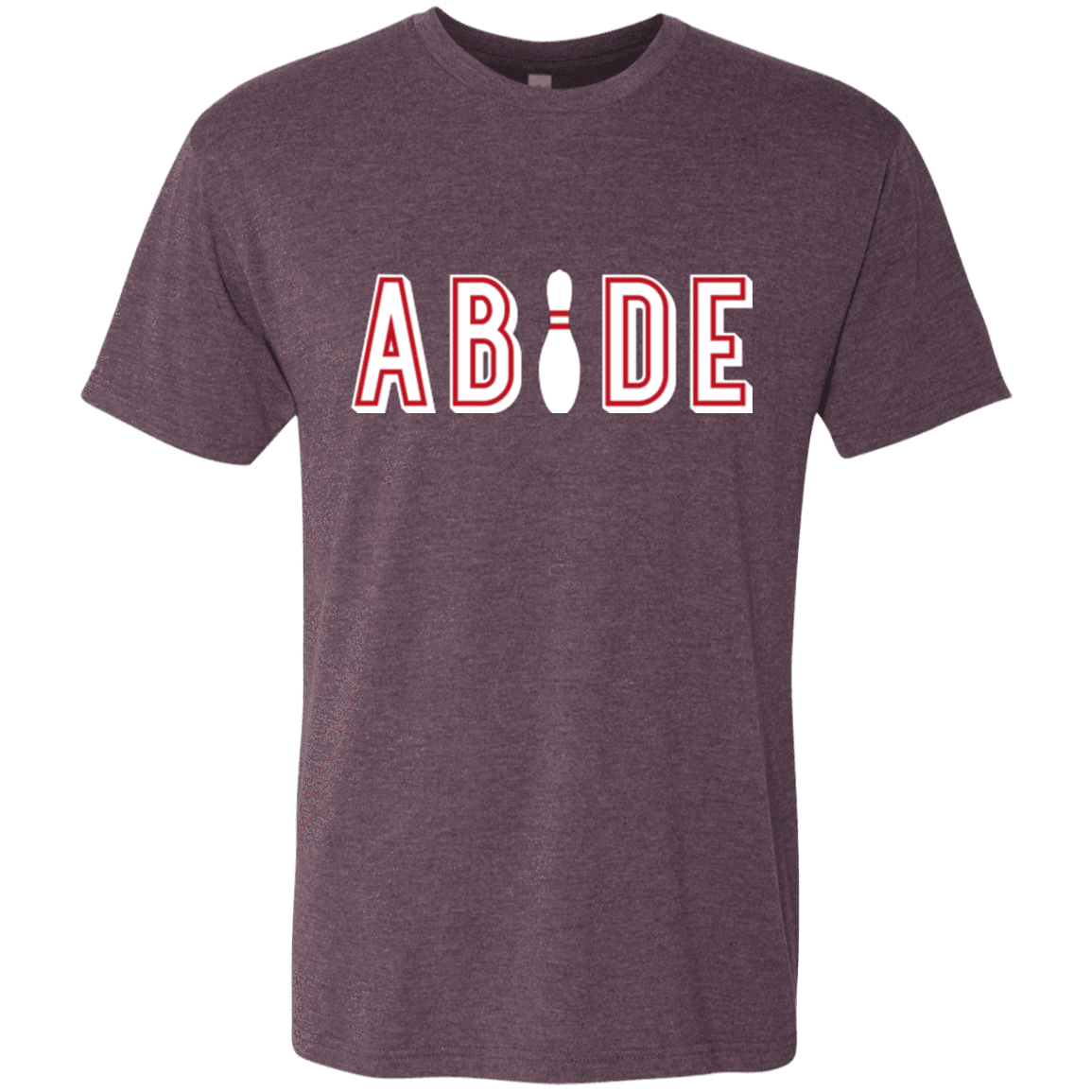 T-Shirts Vintage Purple / Small Abide The Dude Big Lebowski Men's Triblend T-Shirt
