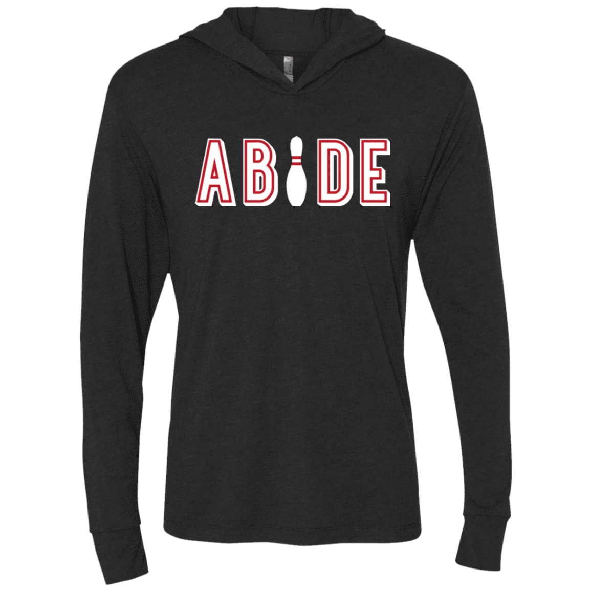 T-Shirts Vintage Black / X-Small Abide The Dude Big Lebowski Triblend Long Sleeve Hoodie Tee