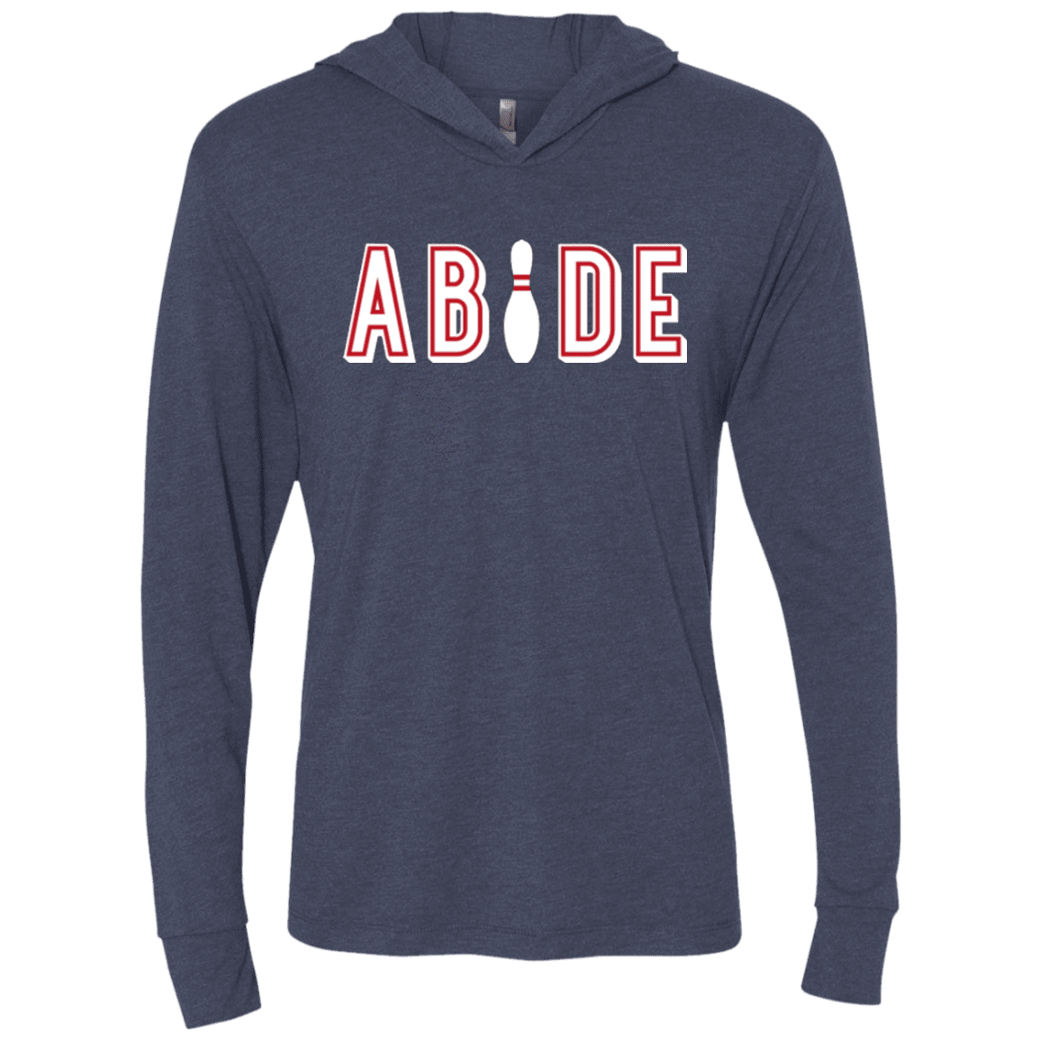 T-Shirts Vintage Navy / X-Small Abide The Dude Big Lebowski Triblend Long Sleeve Hoodie Tee