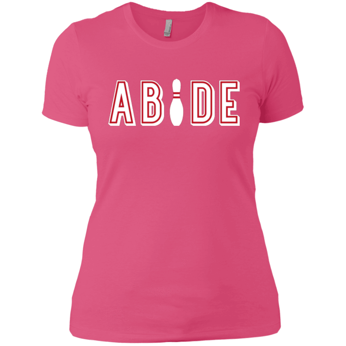 Abide The Dude Big Lebowski Women's Premium T-Shirt