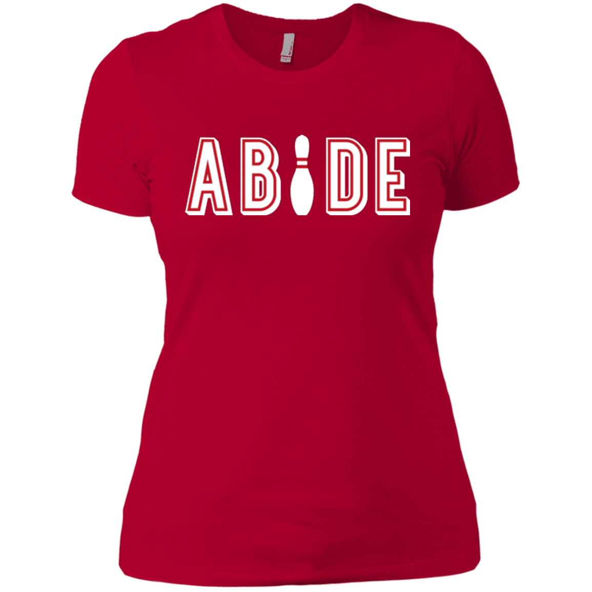 Abide The Dude Big Lebowski Women's Premium T-Shirt