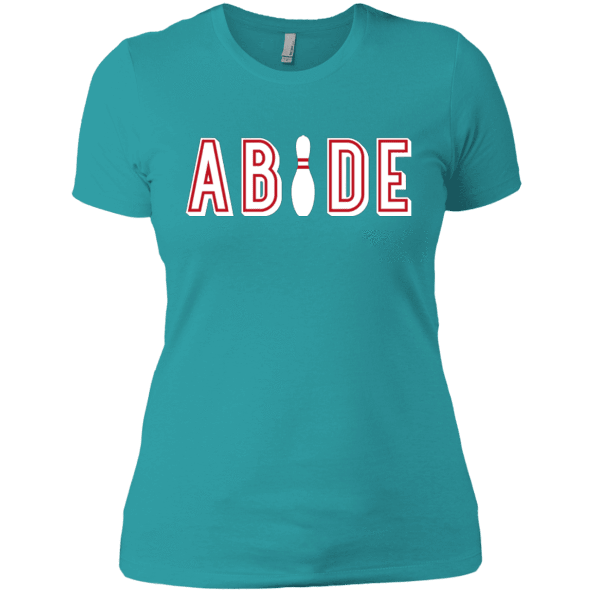 Abide The Dude Big Lebowski Women's Premium T-Shirt