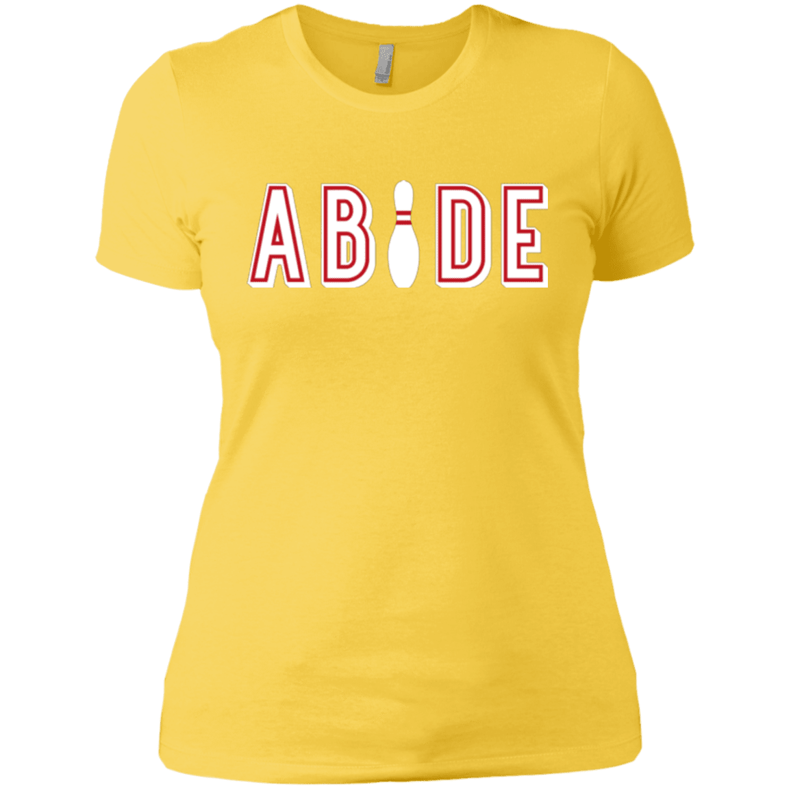 Abide The Dude Big Lebowski Women's Premium T-Shirt