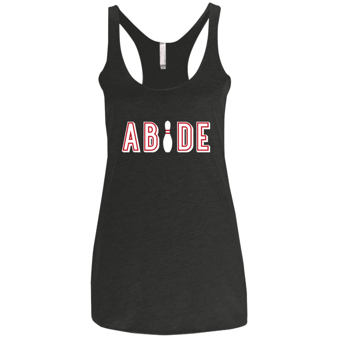 T-Shirts Vintage Black / X-Small Abide The Dude Big Lebowski Women's Triblend Racerback Tank