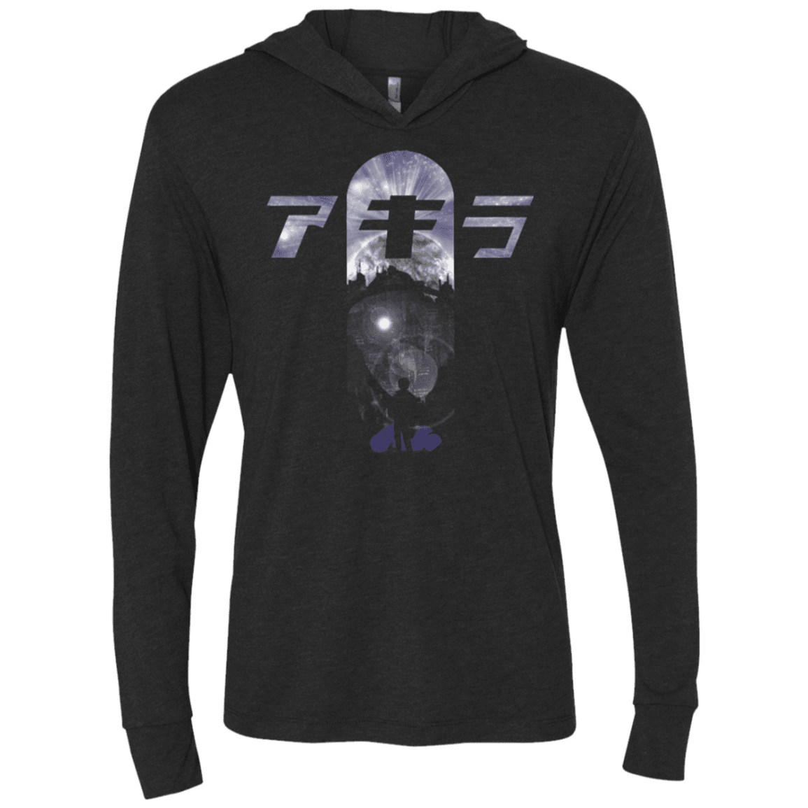 T-Shirts Vintage Black / X-Small About to Explode Triblend Long Sleeve Hoodie Tee