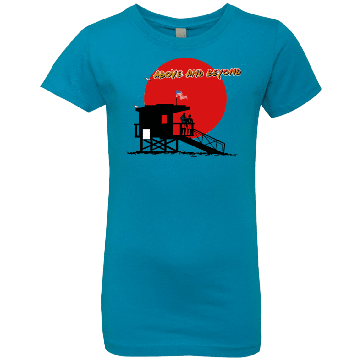 T-Shirts Turquoise / YXS Above And Beyond Girls Premium T-Shirt