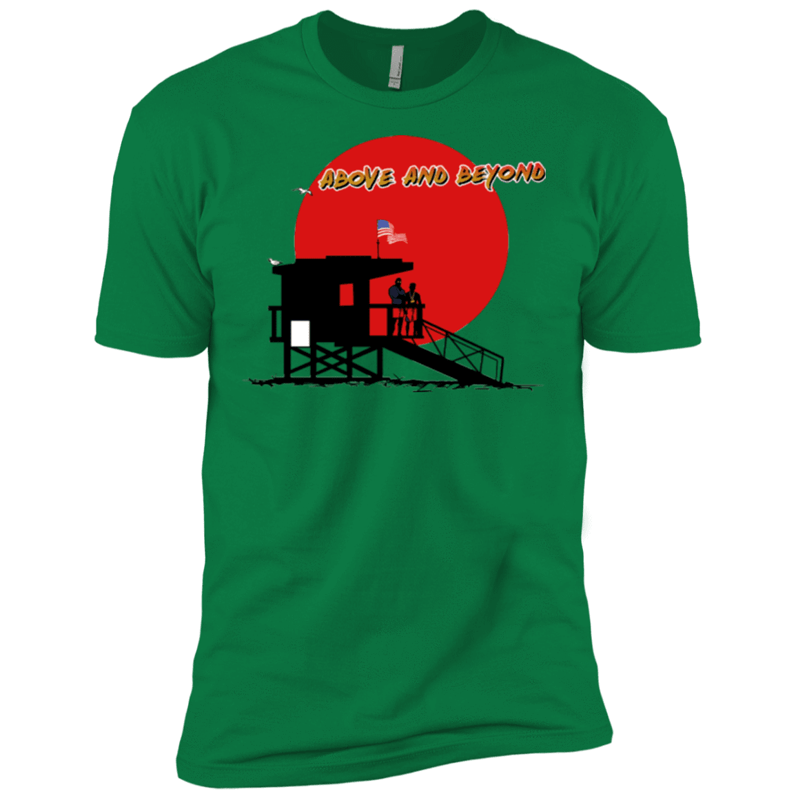 T-Shirts Kelly Green / X-Small Above And Beyond Men's Premium T-Shirt