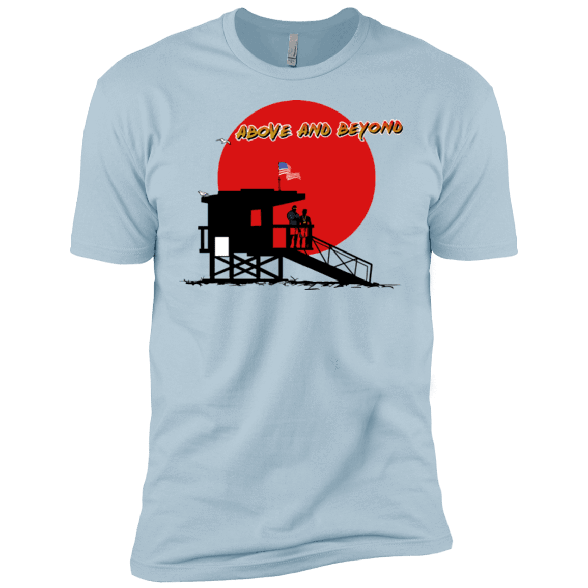 T-Shirts Light Blue / X-Small Above And Beyond Men's Premium T-Shirt