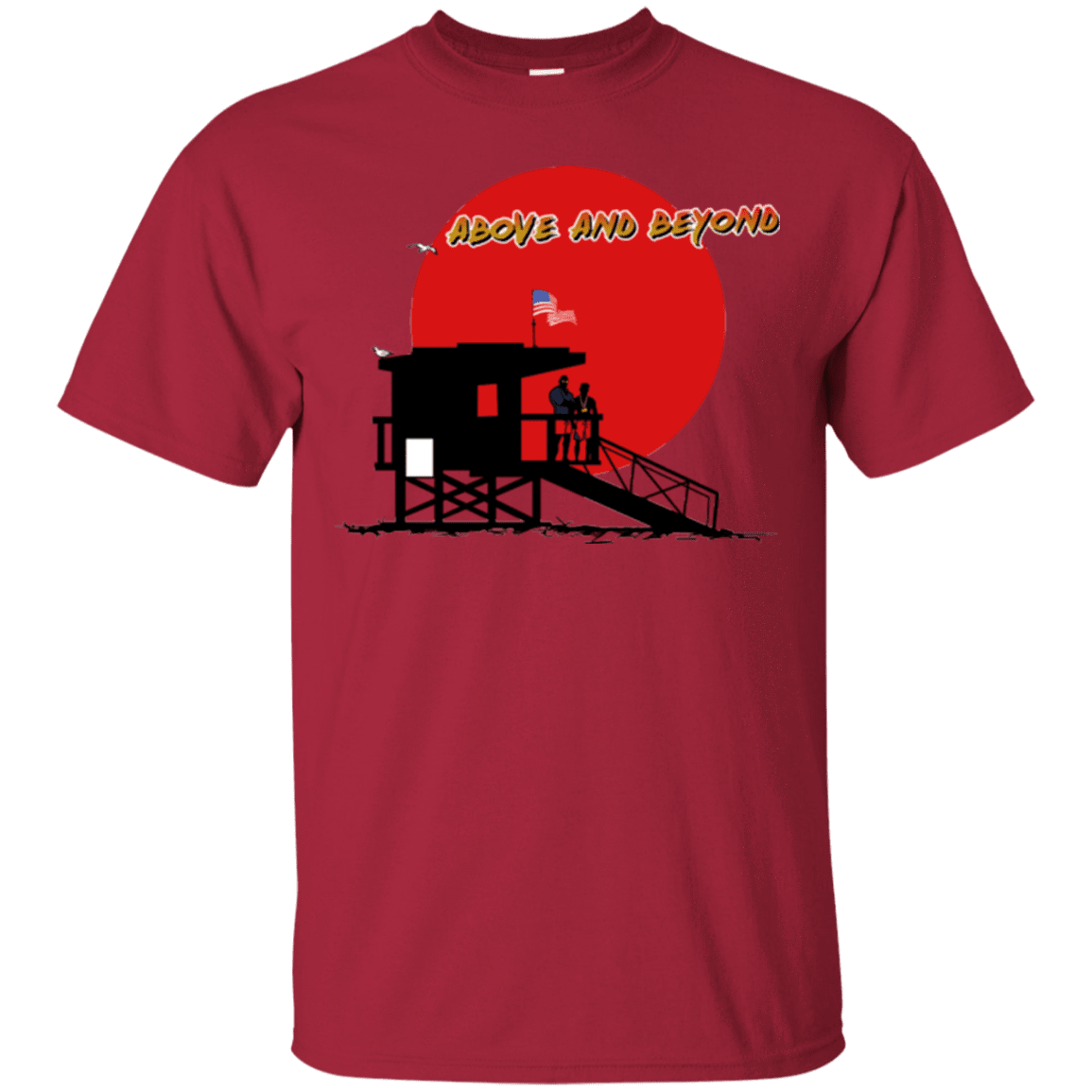 T-Shirts Cardinal / Small Above And Beyond T-Shirt