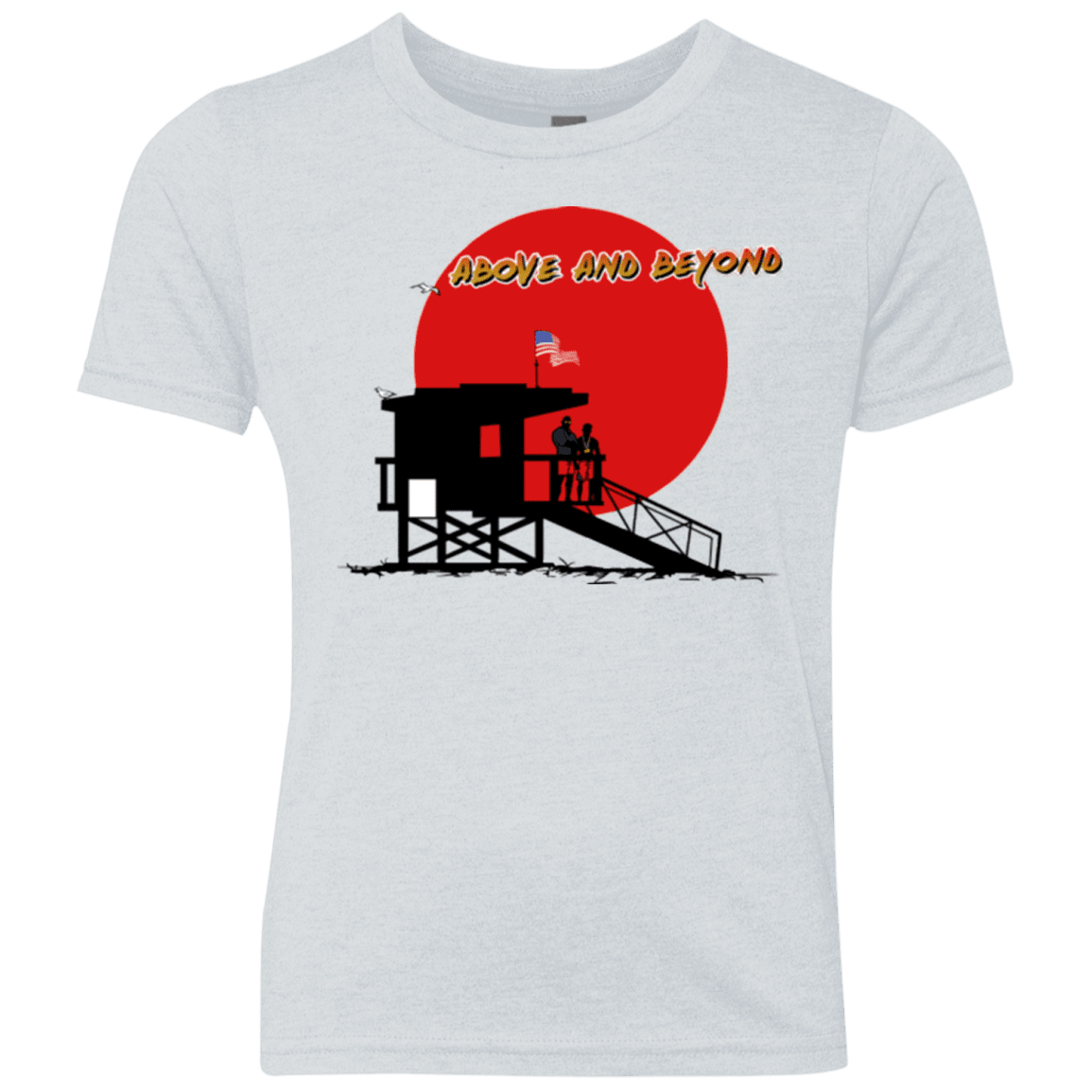 T-Shirts Heather White / YXS Above And Beyond Youth Triblend T-Shirt