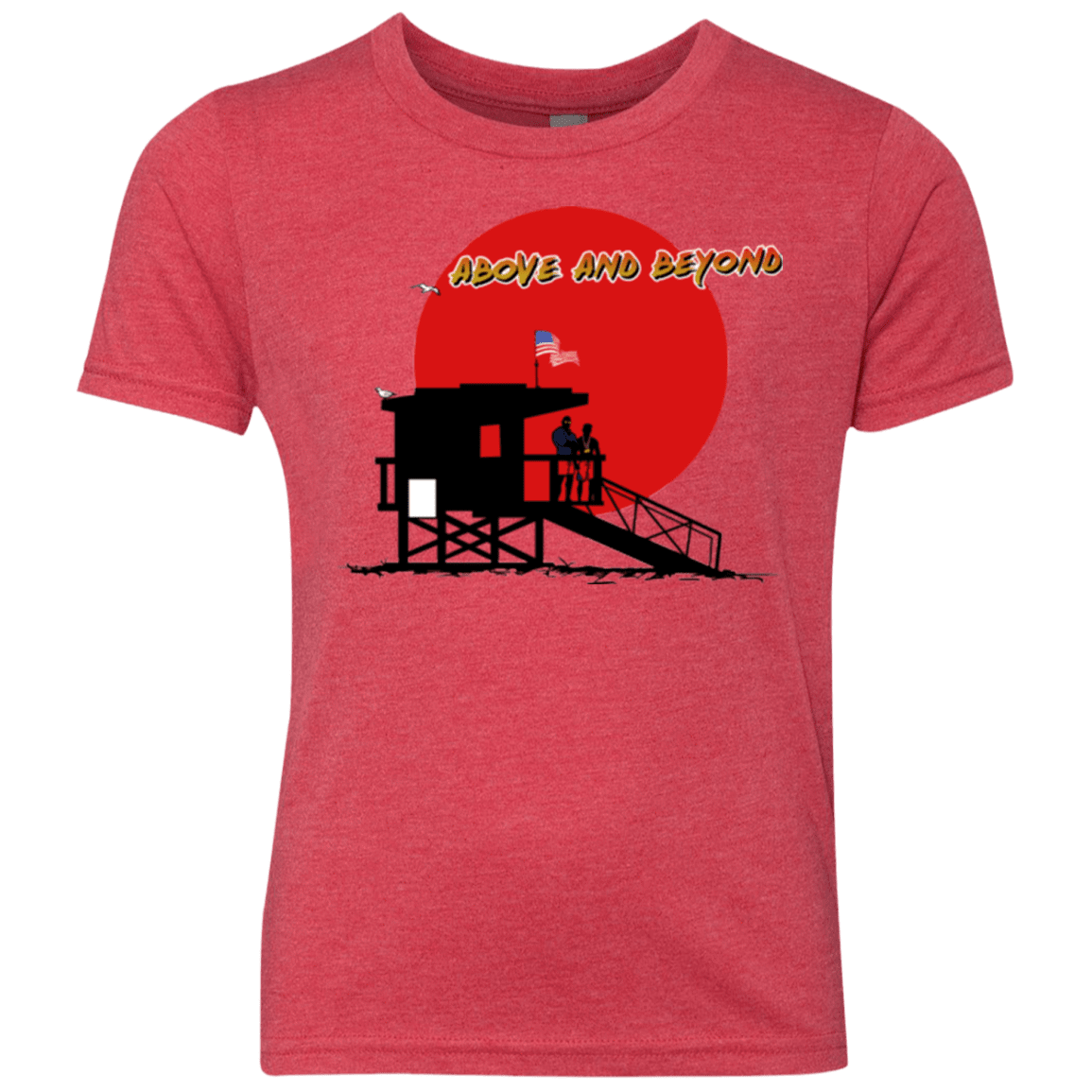 T-Shirts Vintage Red / YXS Above And Beyond Youth Triblend T-Shirt