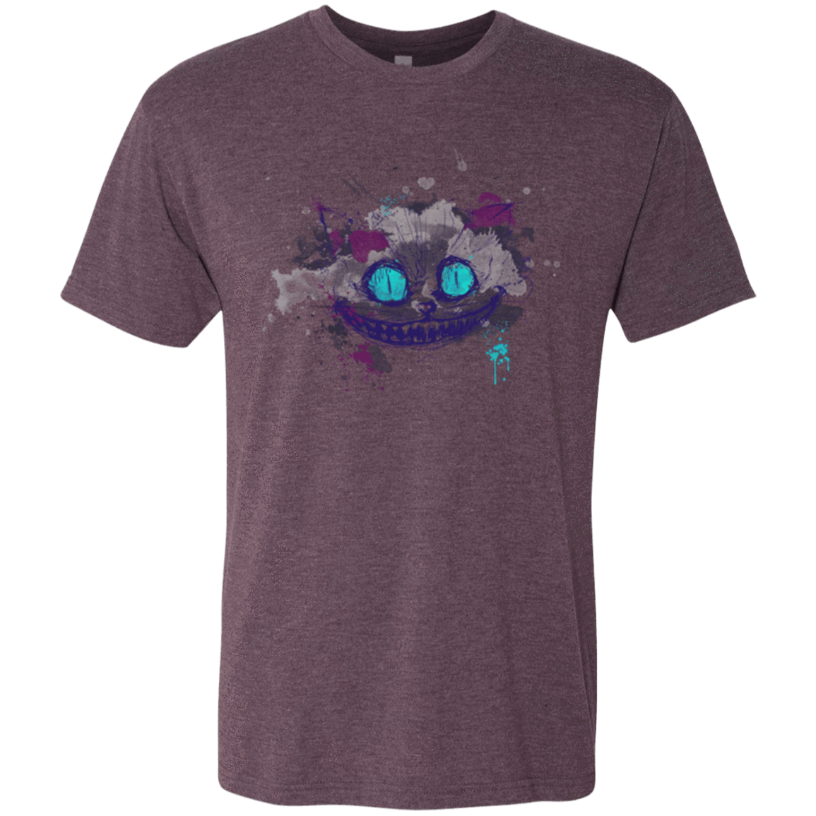 T-Shirts Vintage Purple / Small Abstract Cheshire Men's Triblend T-Shirt