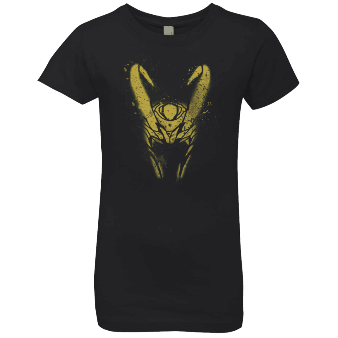 T-Shirts Black / YXS Abstract Helmet God Girls Premium T-Shirt