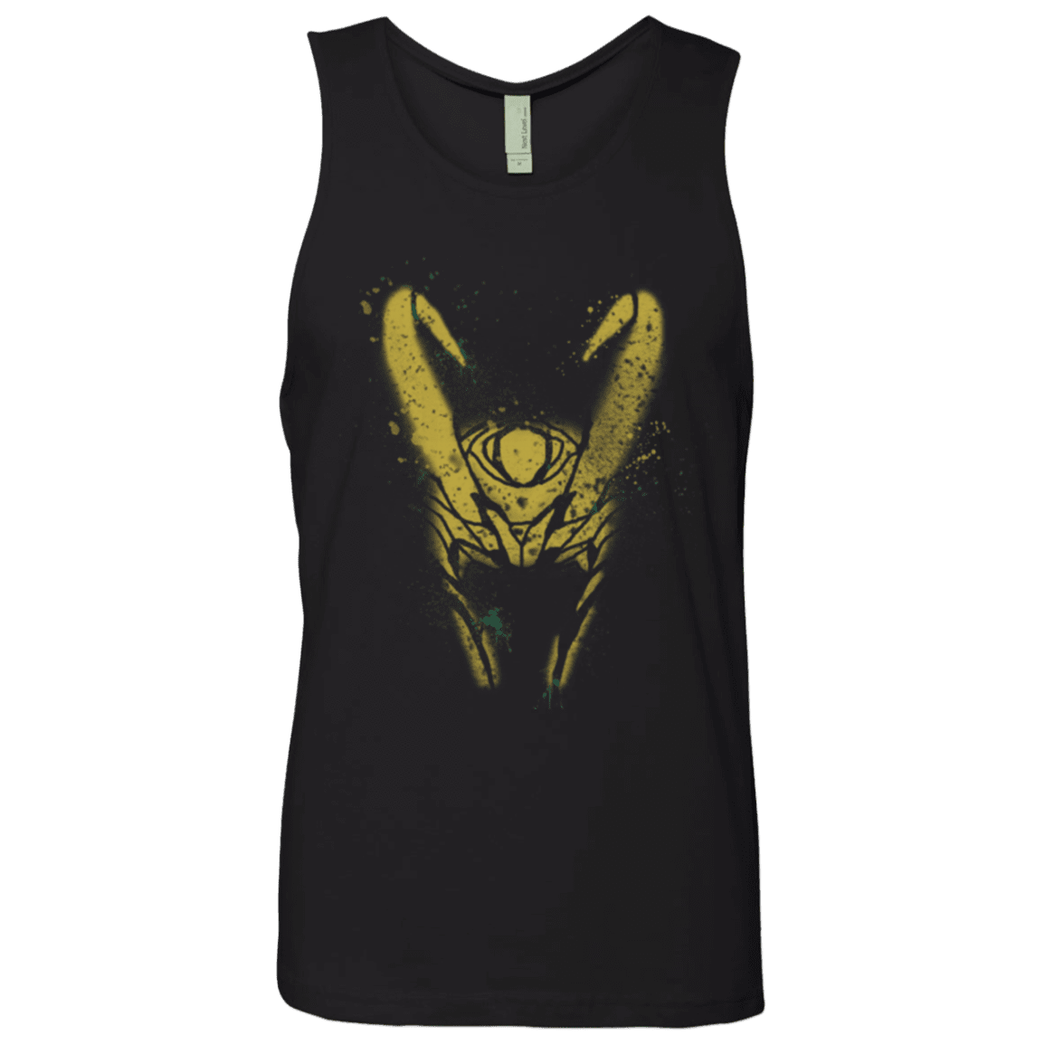 T-Shirts Black / Small Abstract Helmet God Men's Premium Tank Top