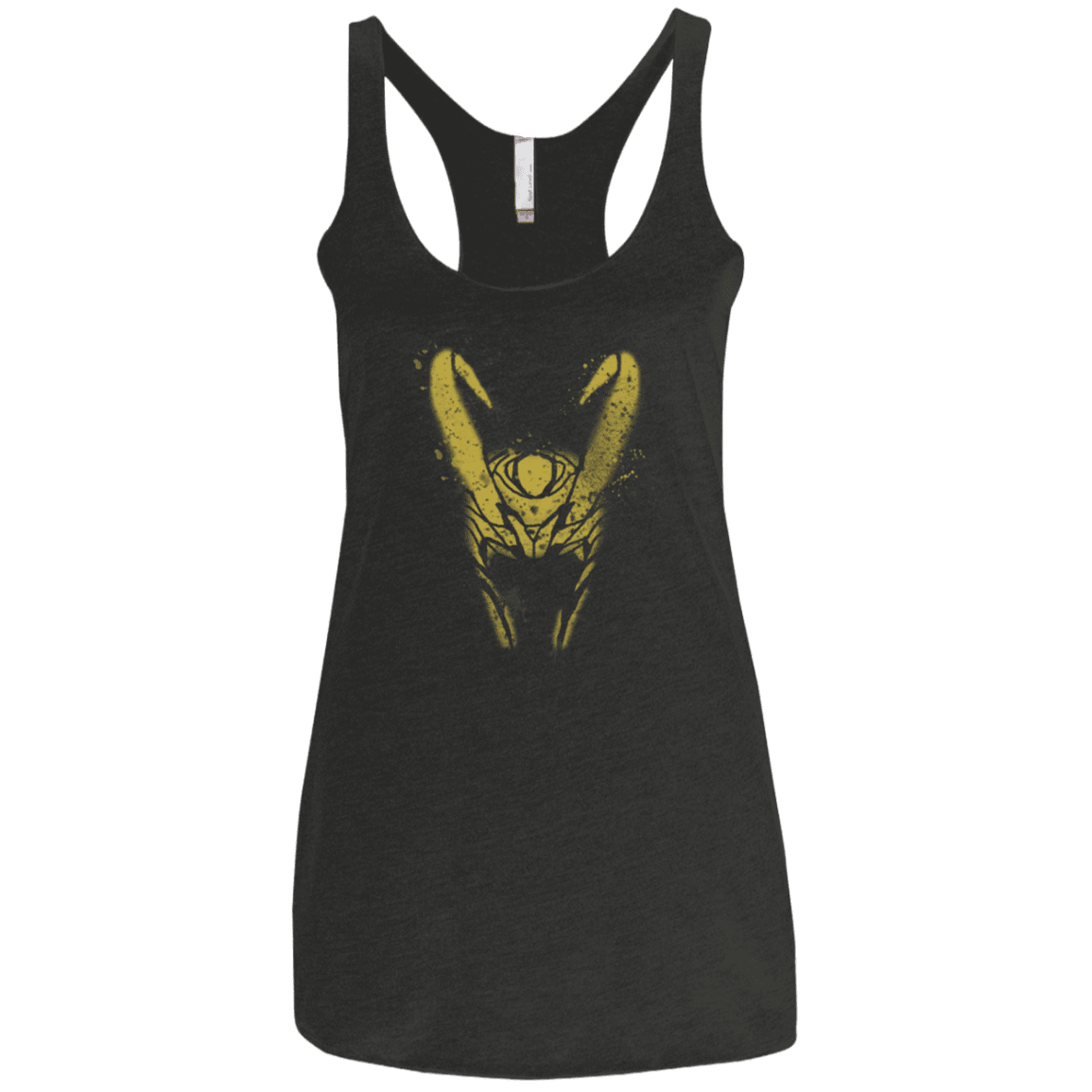 T-Shirts Vintage Black / X-Small Abstract Helmet God Women's Triblend Racerback Tank