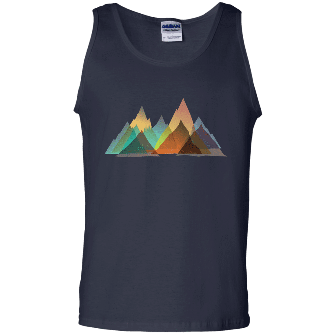 T-Shirts Navy / S Abstract Range Men's Tank Top