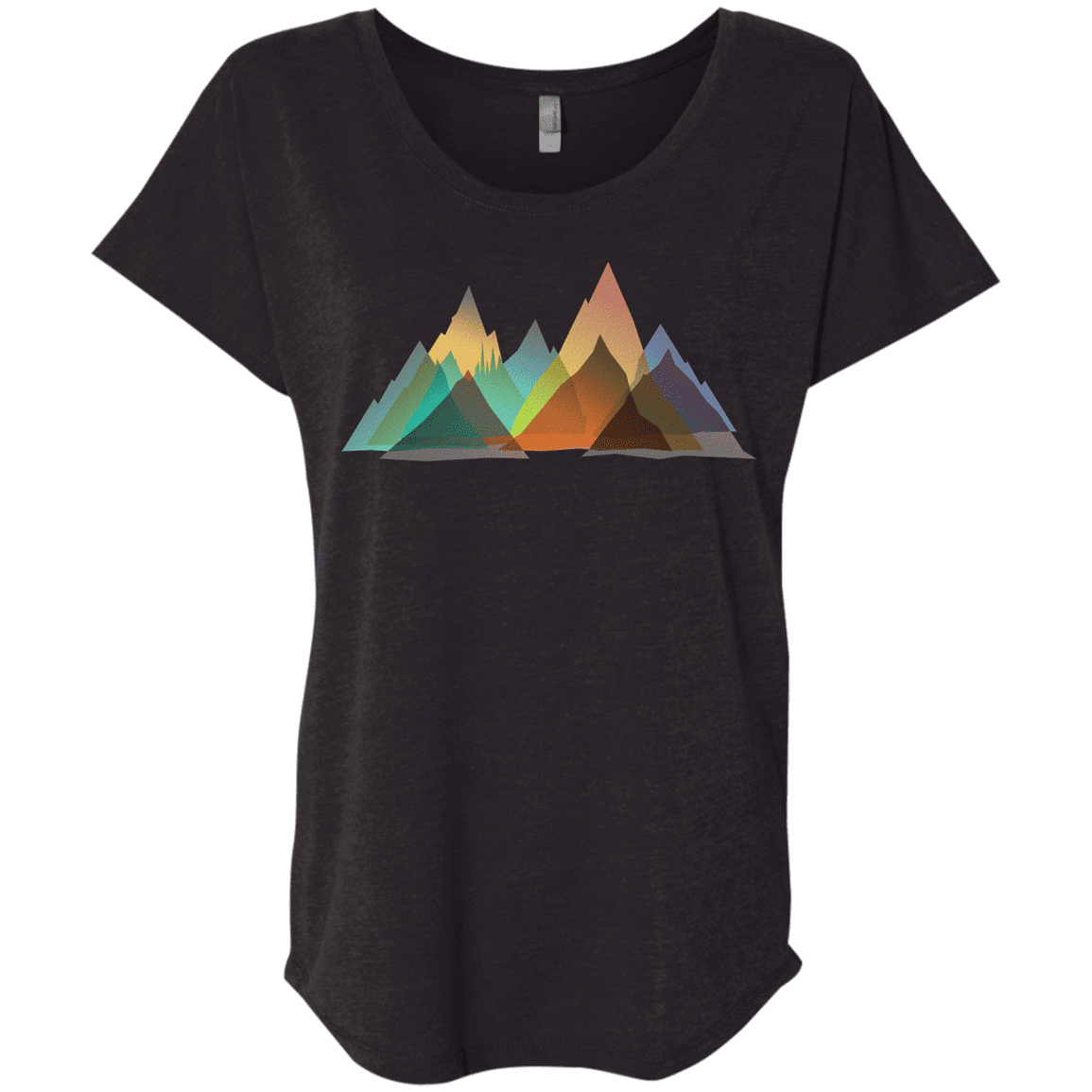 T-Shirts Vintage Black / X-Small Abstract Range Triblend Dolman Sleeve