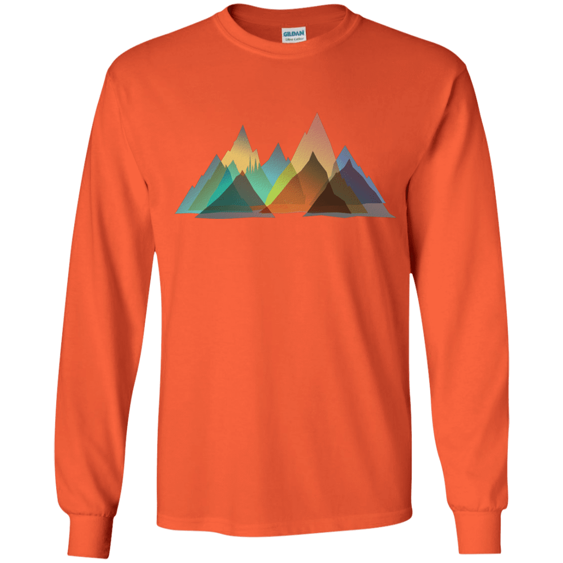 T-Shirts Orange / YS Abstract Range Youth Long Sleeve T-Shirt