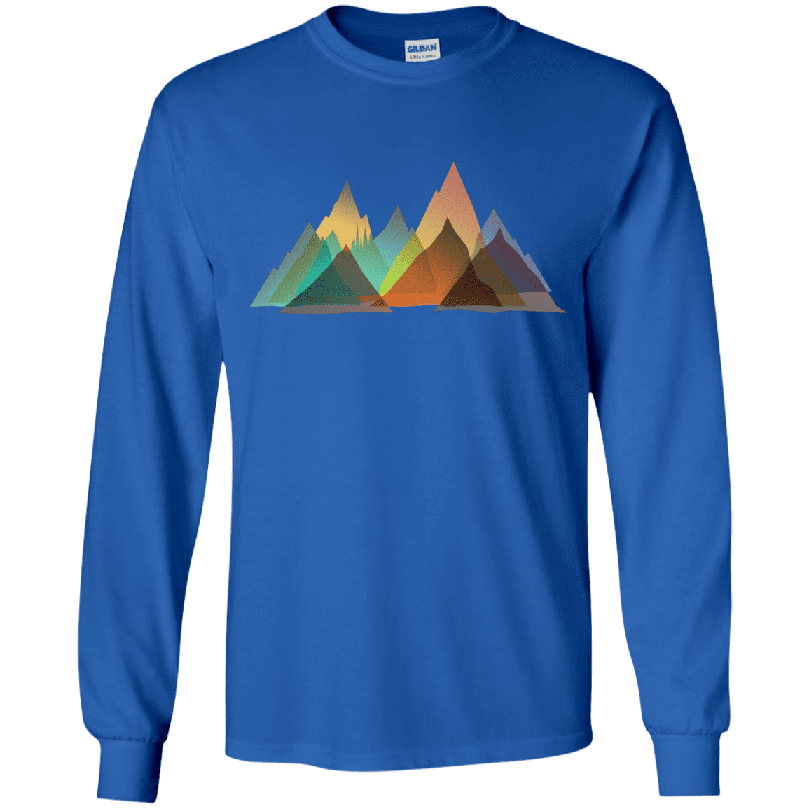 T-Shirts Royal / YS Abstract Range Youth Long Sleeve T-Shirt