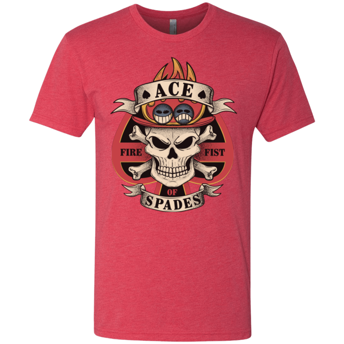 T-Shirts Vintage Red / Small Ace of Spades Men's Triblend T-Shirt