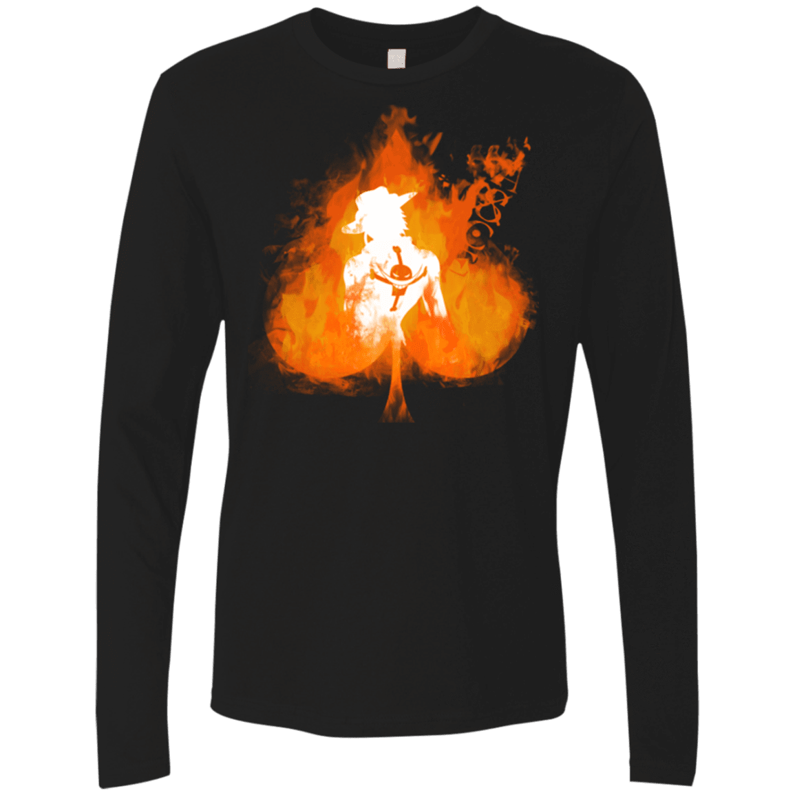 T-Shirts Black / Small Ace one piece Men's Premium Long Sleeve