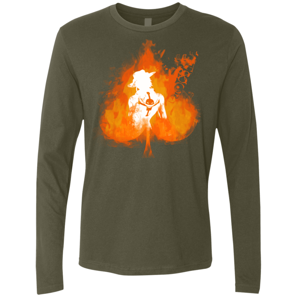 T-Shirts Military Green / Small Ace one piece Men's Premium Long Sleeve