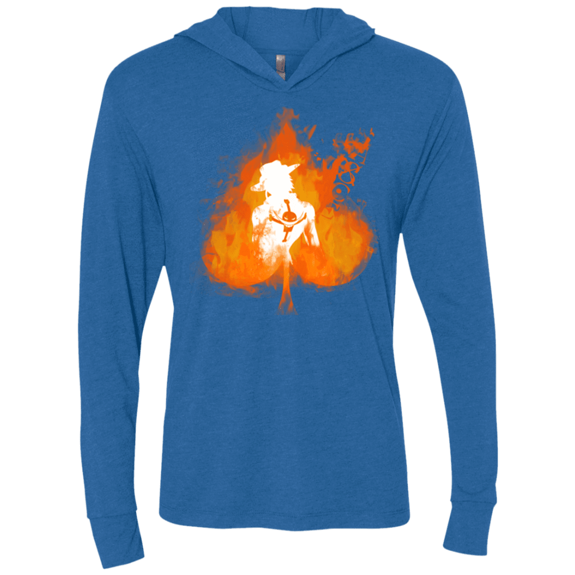 T-Shirts Vintage Royal / X-Small Ace one piece Triblend Long Sleeve Hoodie Tee