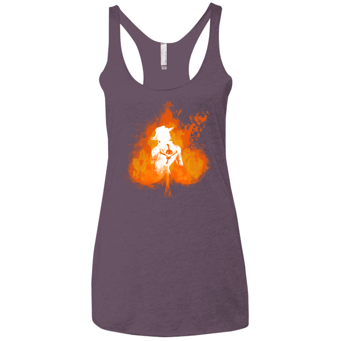 T-Shirts Vintage Purple / X-Small Ace one piece Women's Triblend Racerback Tank