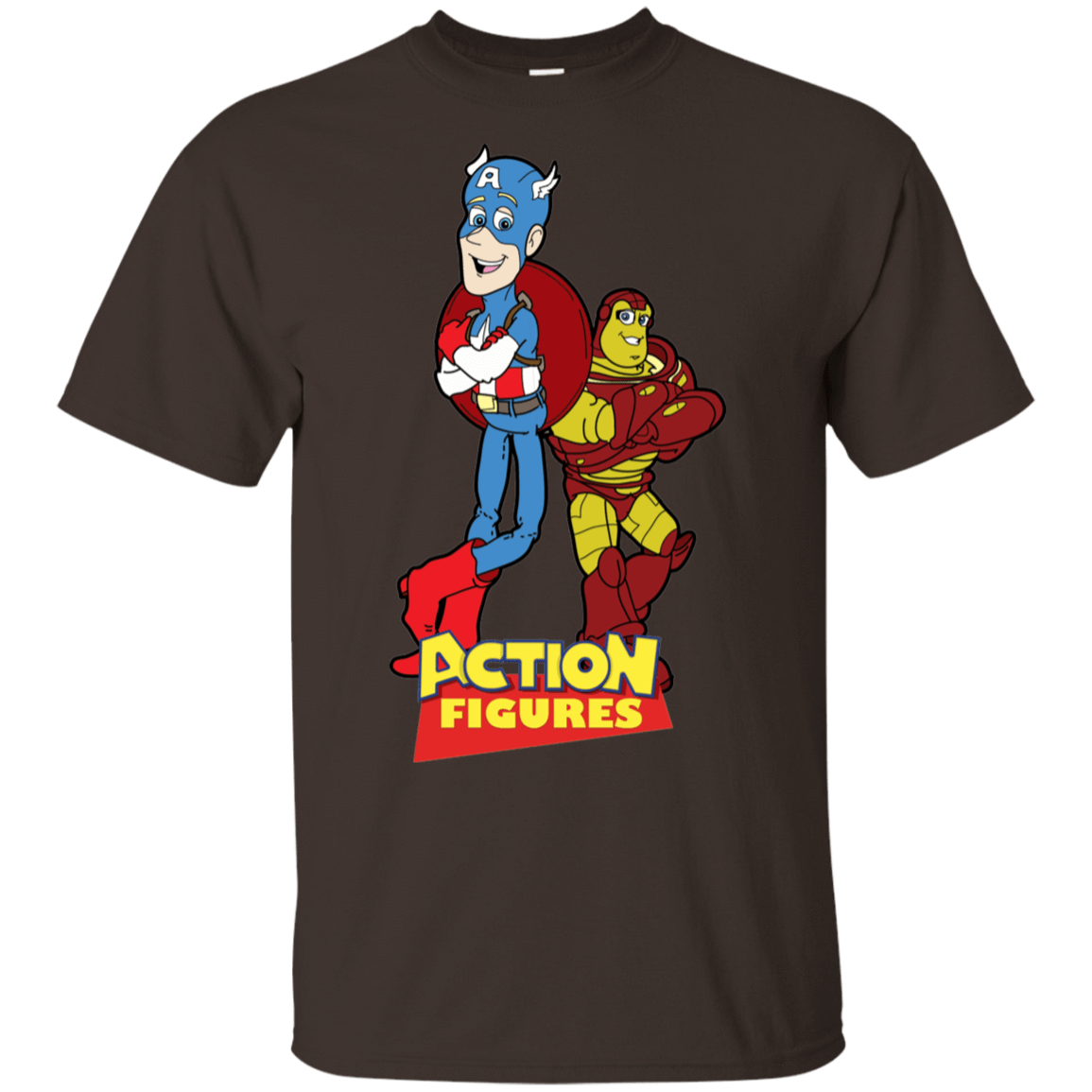 T-Shirts Dark Chocolate / S Action Figures T-Shirt
