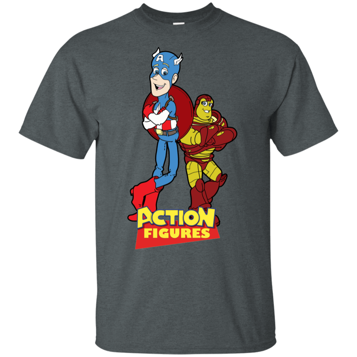 T-Shirts Dark Heather / S Action Figures T-Shirt