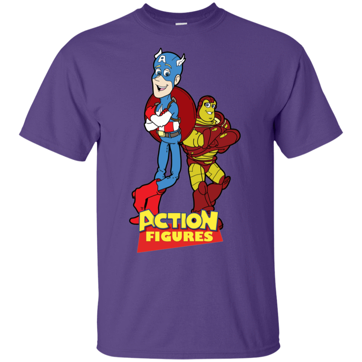 T-Shirts Purple / S Action Figures T-Shirt